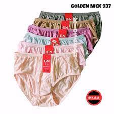 3pcs Celana Dalam Wanita Golden Nick CD Perempuan Dewasa Jumbo