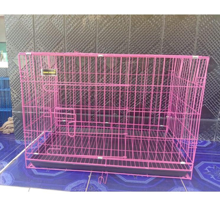 Penjualan Terlaris KANDANG BESI LIPAT UKURAN 50X40X30 KANDANG KUCING / KANDANG KELINCI / KANDANG ANJING