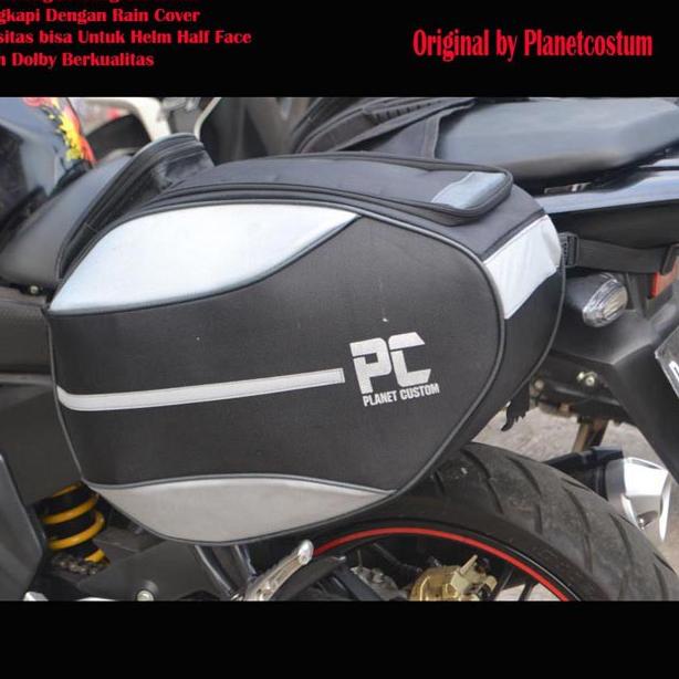 Paling Murah Tas Samping Sidebag Motor Honda CBR Megapro Verza Cb150R CRF Tiger NSR Phantom GL Black