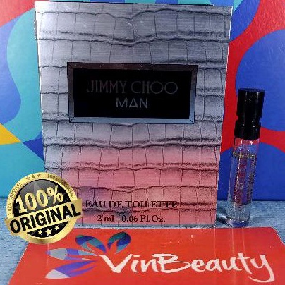 Vial Parfum OriginaL Jim my Choo Man EDT 2 ml For Men Murah
