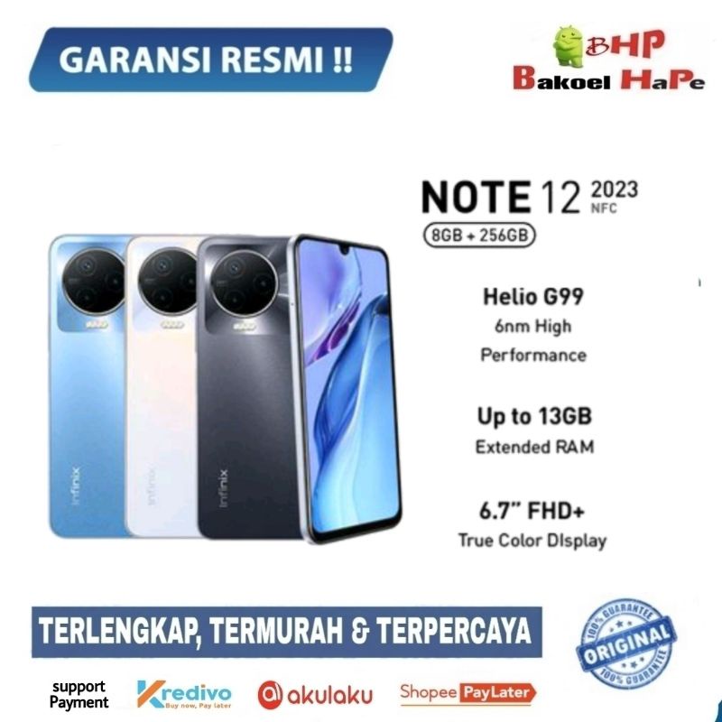 Infinix Note 12 2023 NFC [8GB+256GB] Garansi Resmi