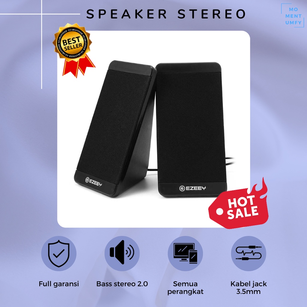 EZEEY Pengeras Suara Audio Spiker Speaker Stereo Multimedia Besar Kabel USB Wired Non Wireless Speak