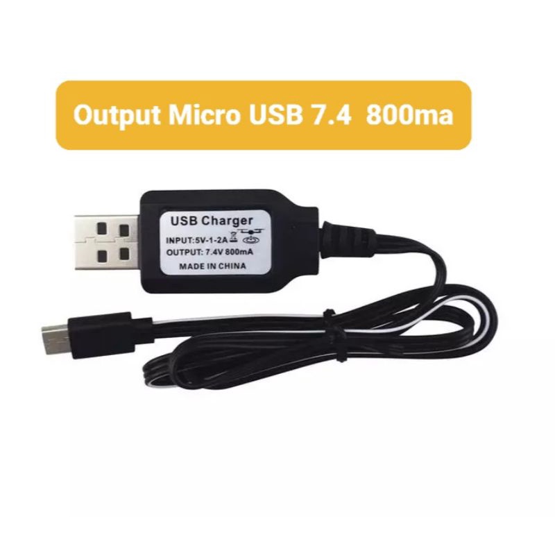 Adaptor adapter konverter charger USB 5v to micro USB 7.4V 800ma SP500 S166 S167