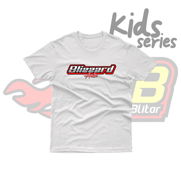 Baju Kaos Anak - Blizzard Audio Sound System Katun - Soundbalapblitar