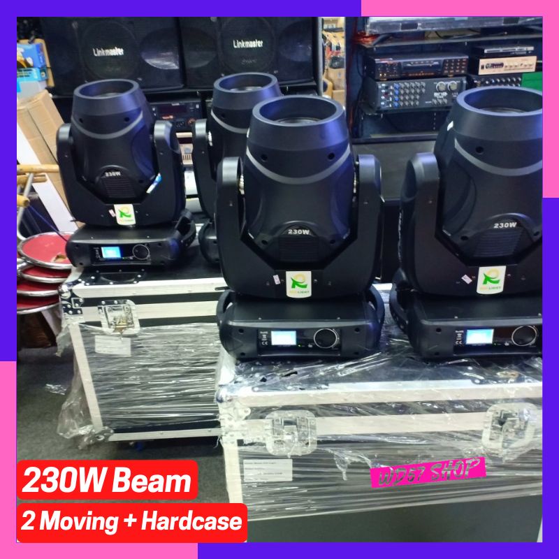 Lampu 1Set Sorot Gantung Panggung Disko Tembak LED Layar LCD Touchscreen Light Putar Moving Head Bea