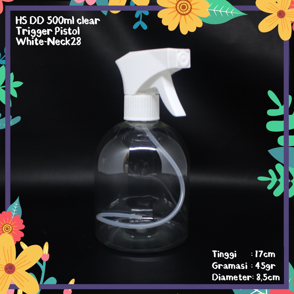 BOTOL KISSPRAY 500ML DEEDEE BENING TUTUP PUTIH SEMPROTAN ADJUSTABLE N28 IMPORT SPRAYER STEAM MURAH T