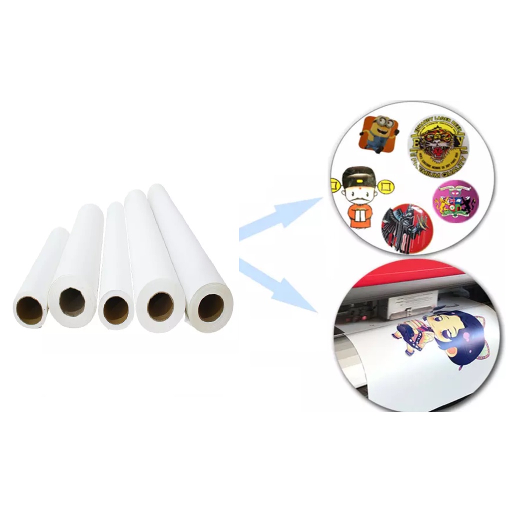 

Kertas Transfer Paper Mesin Digital Printing Gramasi 62g Ukuran 1.52m x 150m