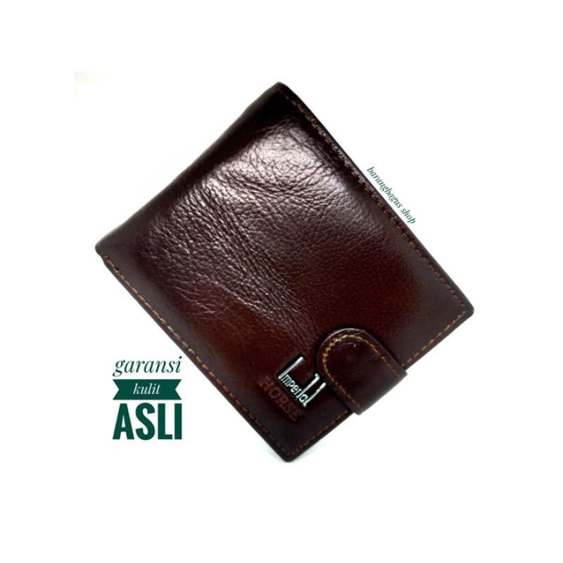 Dompet kulit asli pria original import imperial horse ukuran sedang / standar