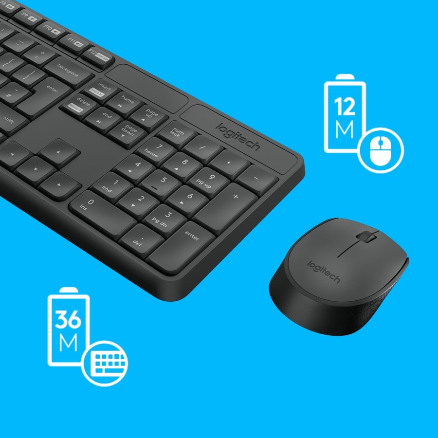 LOGITECH WIRELESS COMBO KEYBOAD + MOUSE MK235