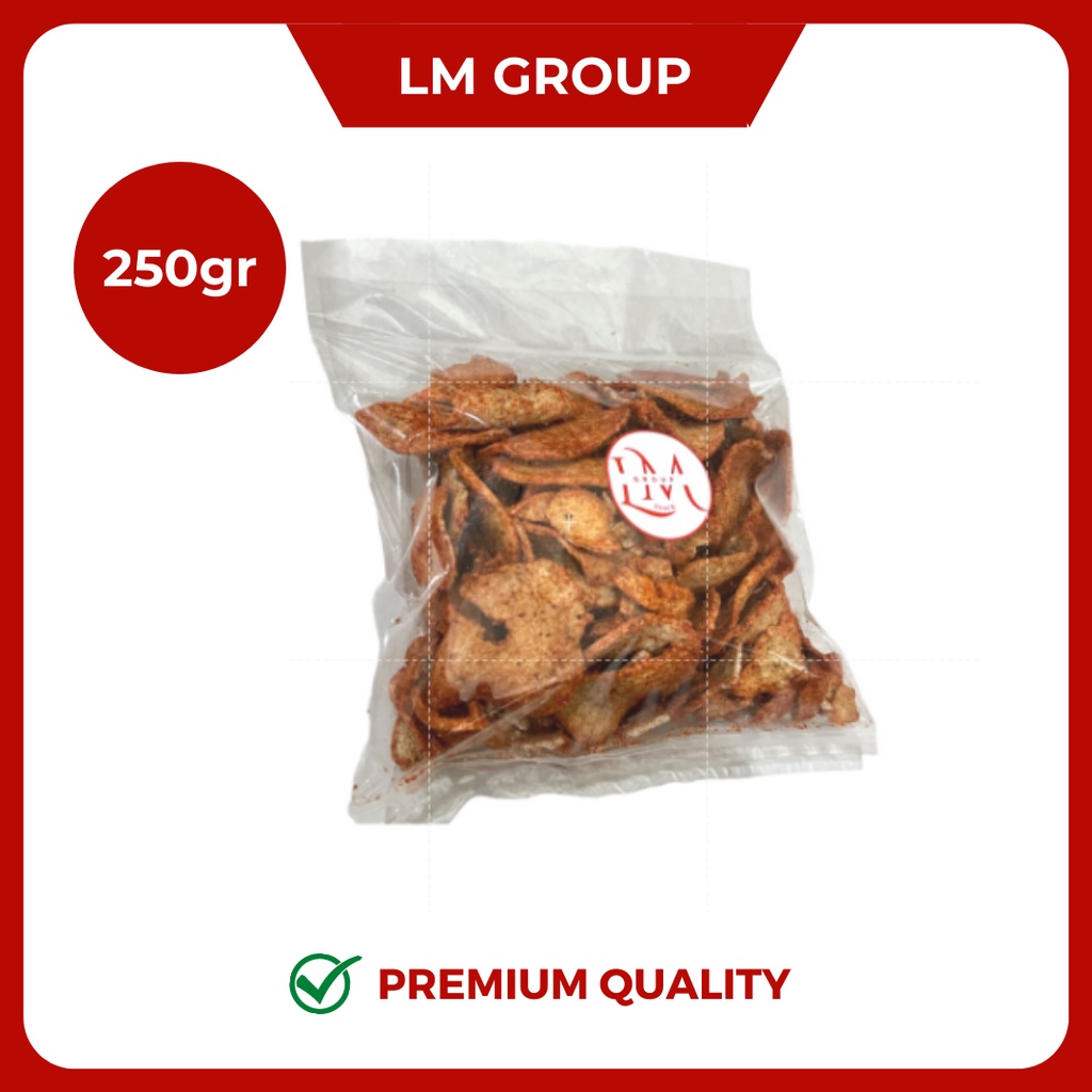 Basreng Stik Janur Daun Jeruk/Basreng Gepeng Pedas Enak Snack Kiloan Premium LM @250gr