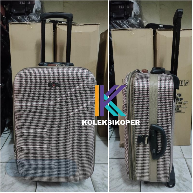 Koper Original Polo Team Kanvas Tebal ukuran Bagasi 22 inch roda 2