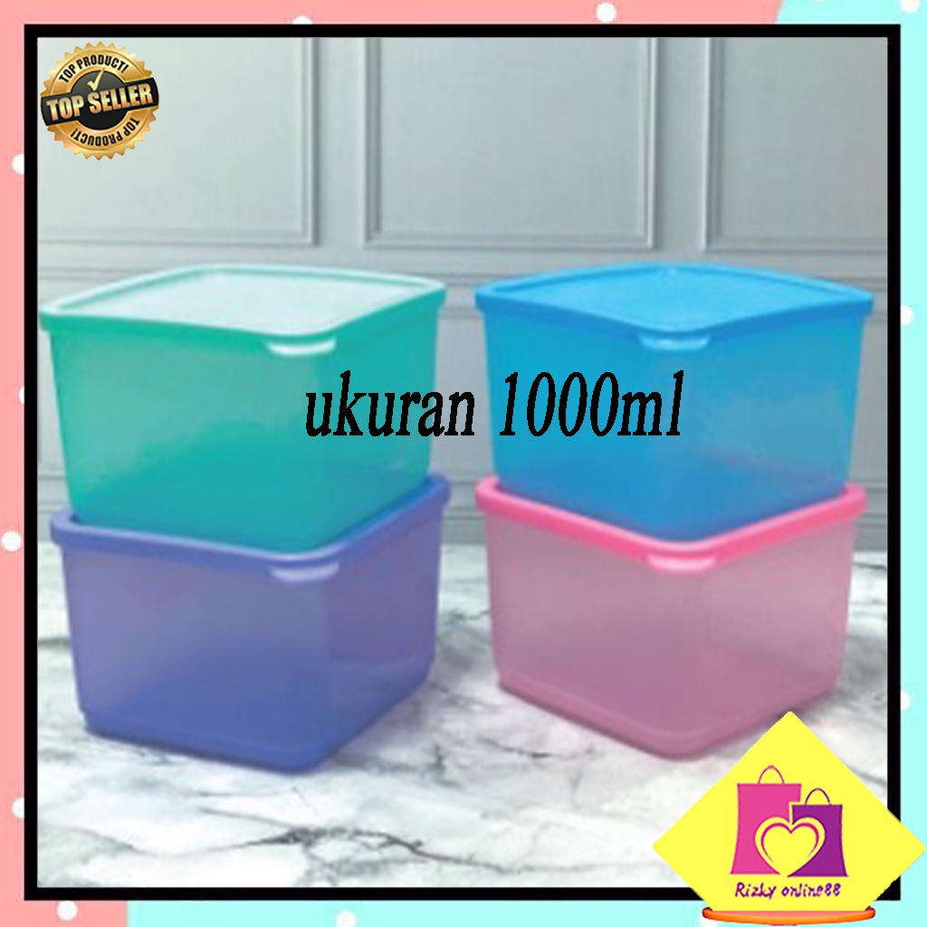 Rizkyonline88 Kotak makan segi makan snack takuma ukuran 1000ml KS008