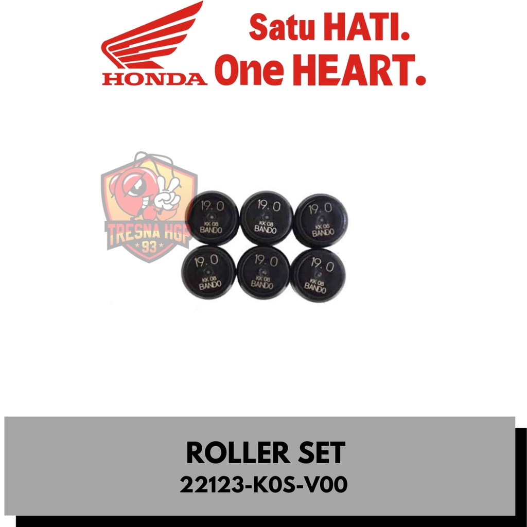 22123-K0S-V00 ROLLER SET PCX 160 K1Z ORIGINAL | ROLLER SET WEIGHT 22123K0SV00