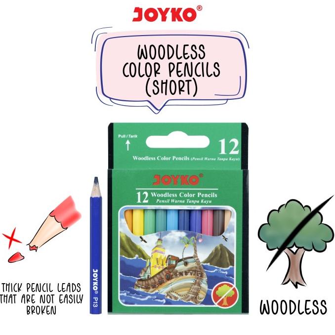 

Color Pencil / Pensil Warna Joyko CP-107 / 12 Warna