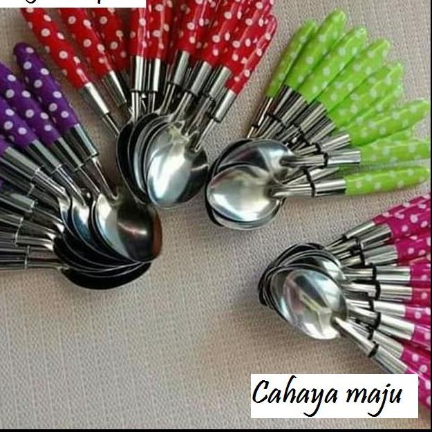 Sendok set polkadot 12pcs