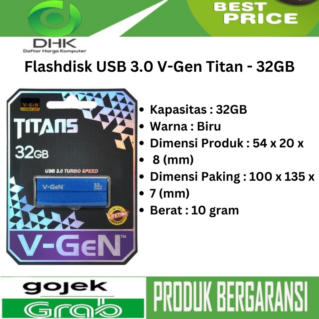 Flashdisk USB 3.0 V-Gen Titan - 32GB