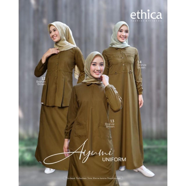 ETHICA AYUMI UNIFORM 12, 13, 14, 15 BRONZE BROWN (PNS COSTUM)