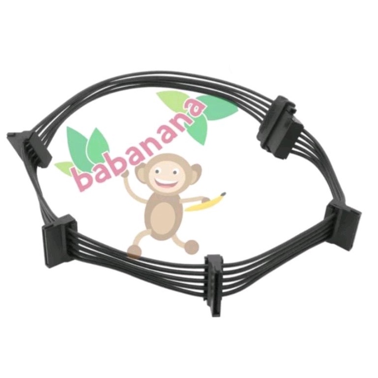 KABEL SATA POWER 1 TO 5 SPLITTER CABANG HDD SSD EXTENSION CABLE EXTENDER HARD DRIVE KOMPUTER