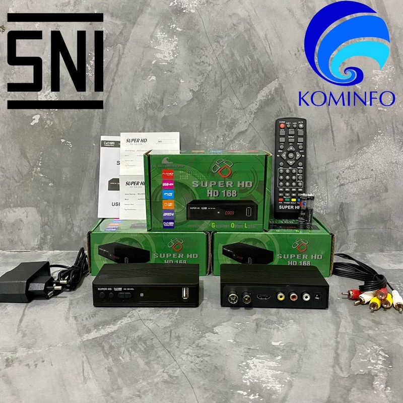 Set Top Box TV Digital Super HD 168 DVB T2 Penerima TV Digital - 501590