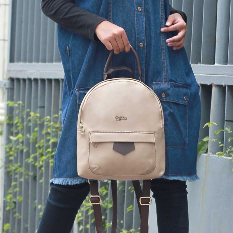 Tas Ransel Backpack Wanita Tas Punggung Cewek Fashion Perempuan Korea Bahan Sintetis Original Murah Keren Kekinian