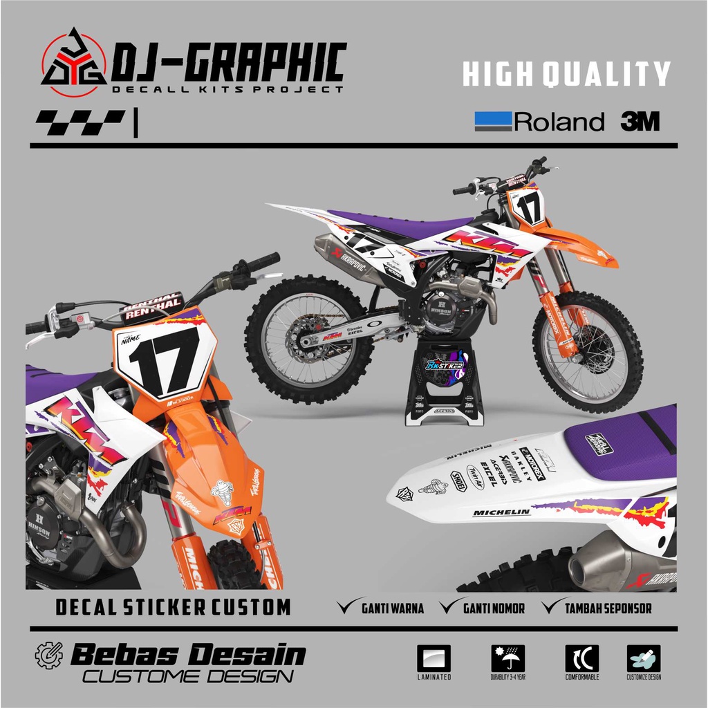 DECAL KTM  2023 KTM 300 XC FREE CUSTOME DESIGN