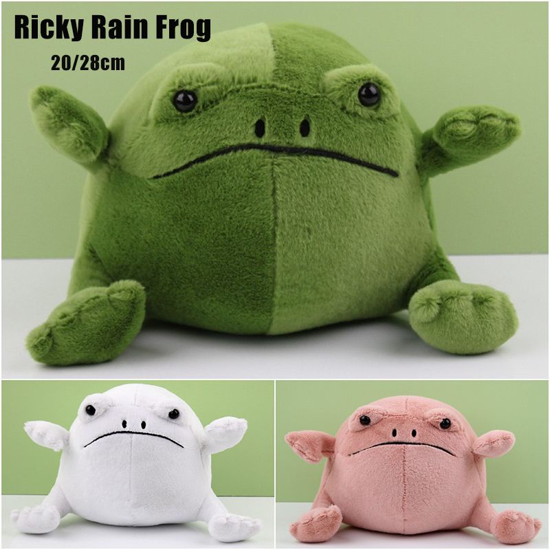 Plush Ricky Rain Frog Mainan Boneka Lembut Hewan Anak Peluk Boneka Ulang Tahun Xmas Hadiah