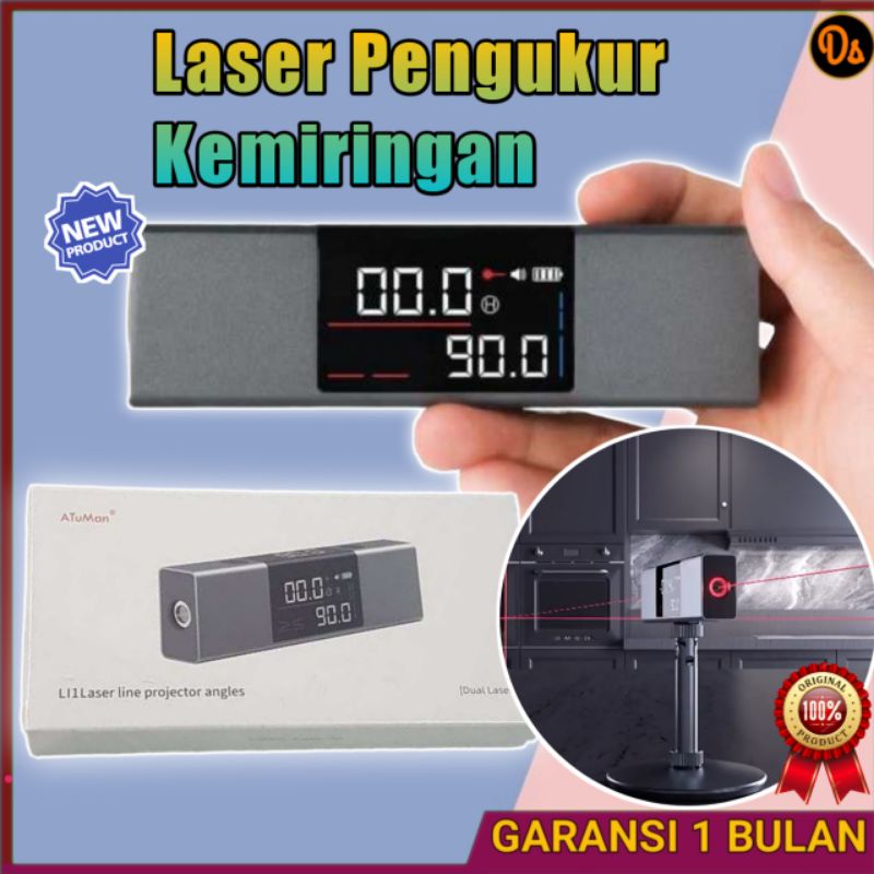 PROMO ORIGINAL Digital Protractor Inclinometer Laser Level Portable - LI1 XOHA55GY
