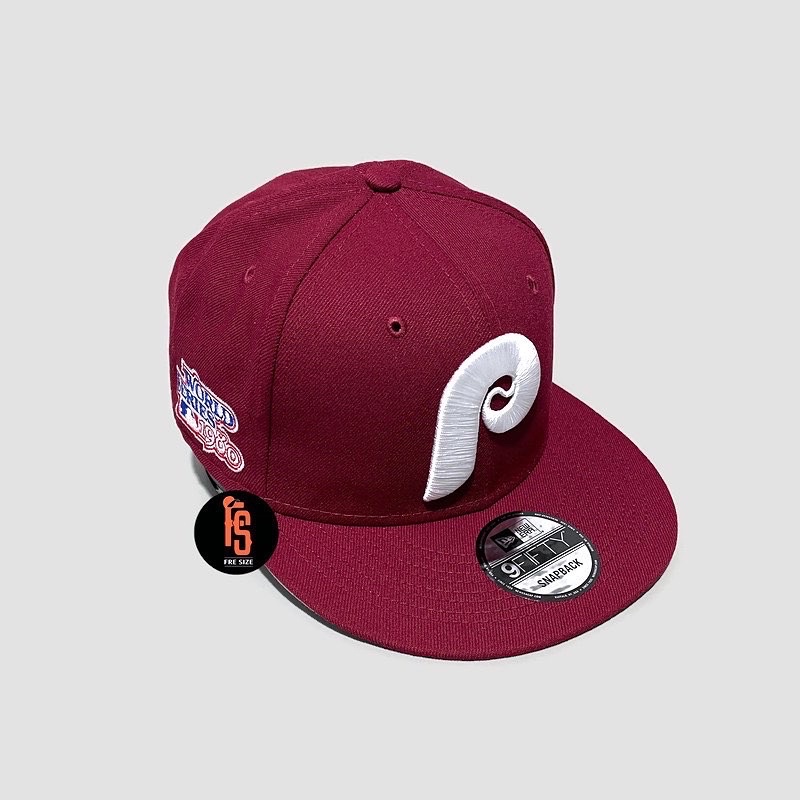 TOPI NEW ERA ORIGINAL 950 WS 1980 PHILADELPHIA PHILLIES MAROON