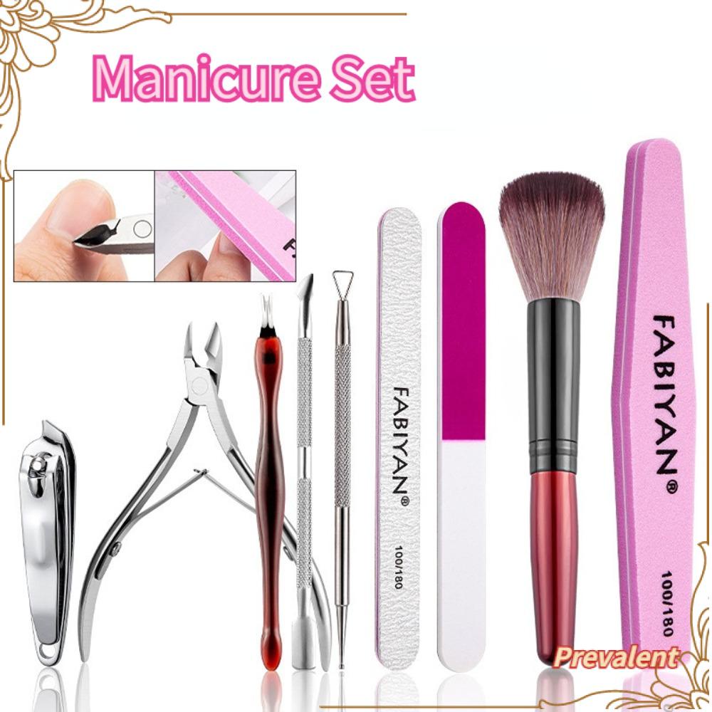 Preva Manicure Tools Set New Penghilang Kuku Kuas Kuku Bahan Stainless Steel