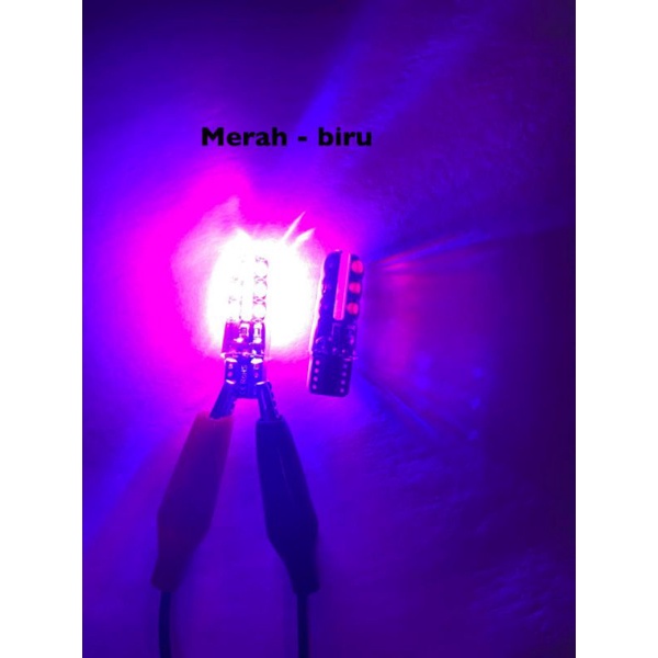 LAMPU SEN SEIN SENJA 12 LED T10 JELLY waterproof 2PCS lampu kedip flash 2 warna hidup nya