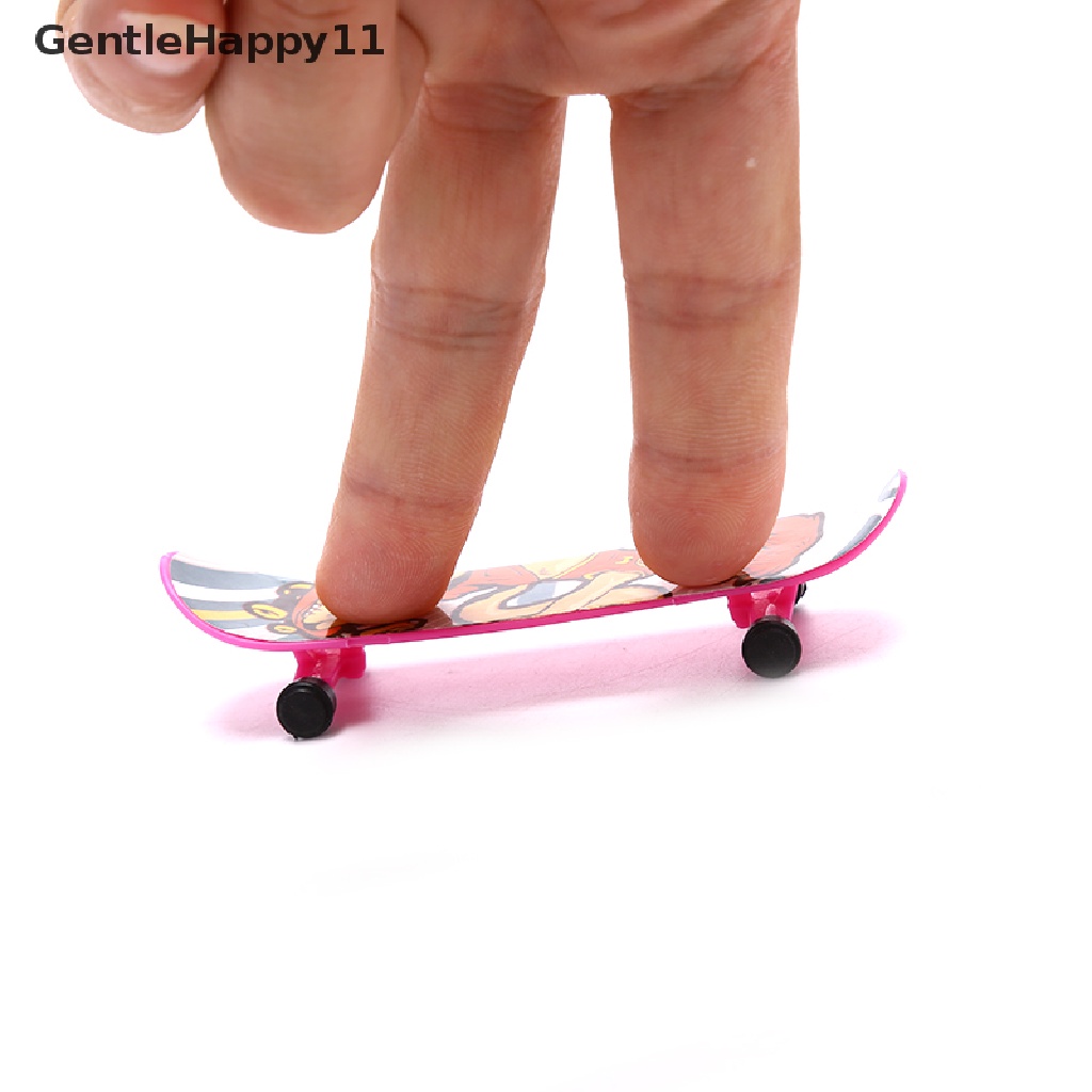 Gentlehappy 1X Mini Finger Board Skateboard Novelty Anak Cowok Cewek Mainan Hadiah Pesta id