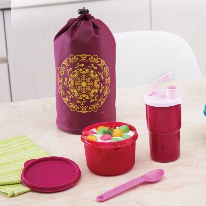 Tempat bekal makan tupperware ramadhan set (1)