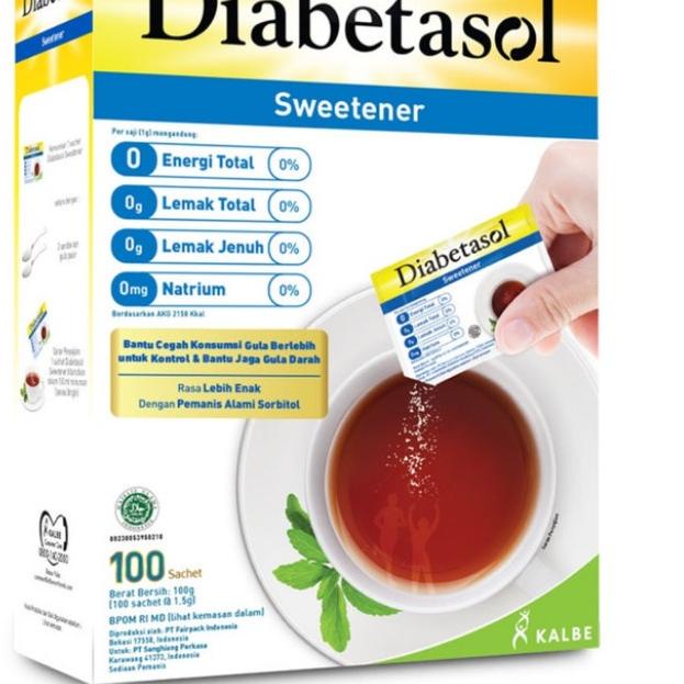 

KBUD❀ gula diabetasol sweetener 25/50/100/200 sachet Terkini