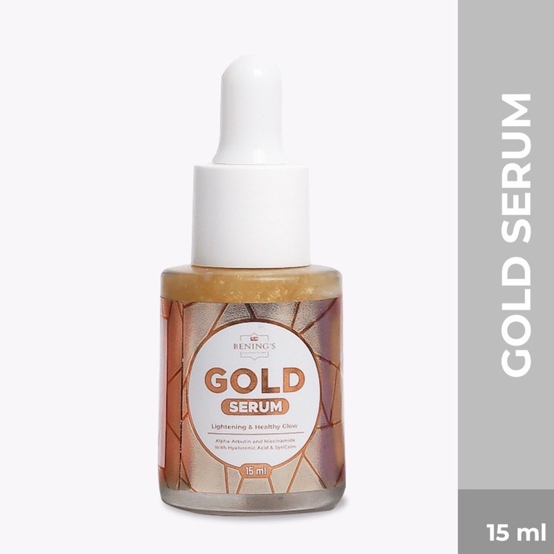 Serum Gold Bening's Pencerah Pelembab Wajah Halal BPOM Perawatan Kecantikan Termurah Premium