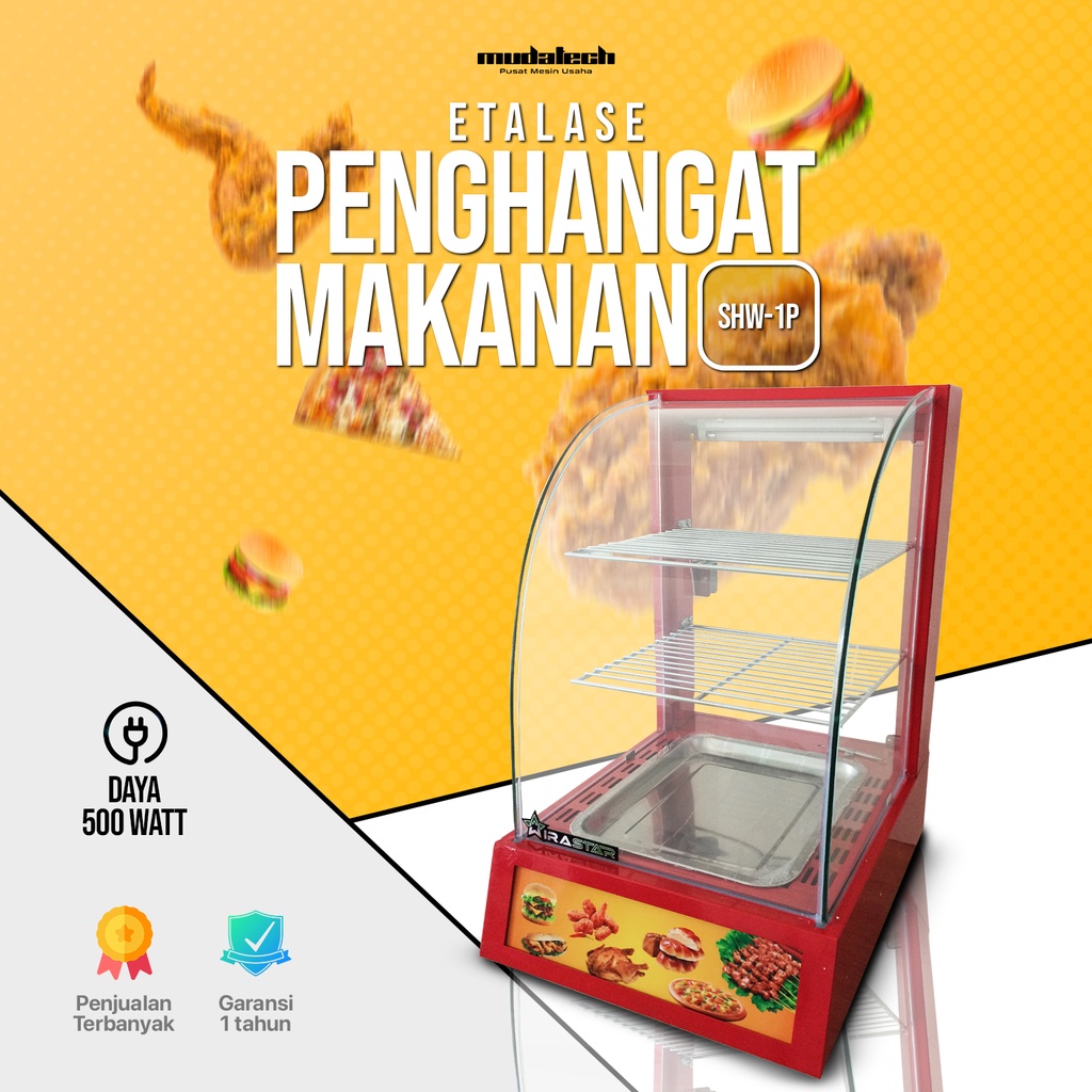 Penghangat Ayam Goreng Display Warmer SHW-1P Showcase Warmer Display Makanan