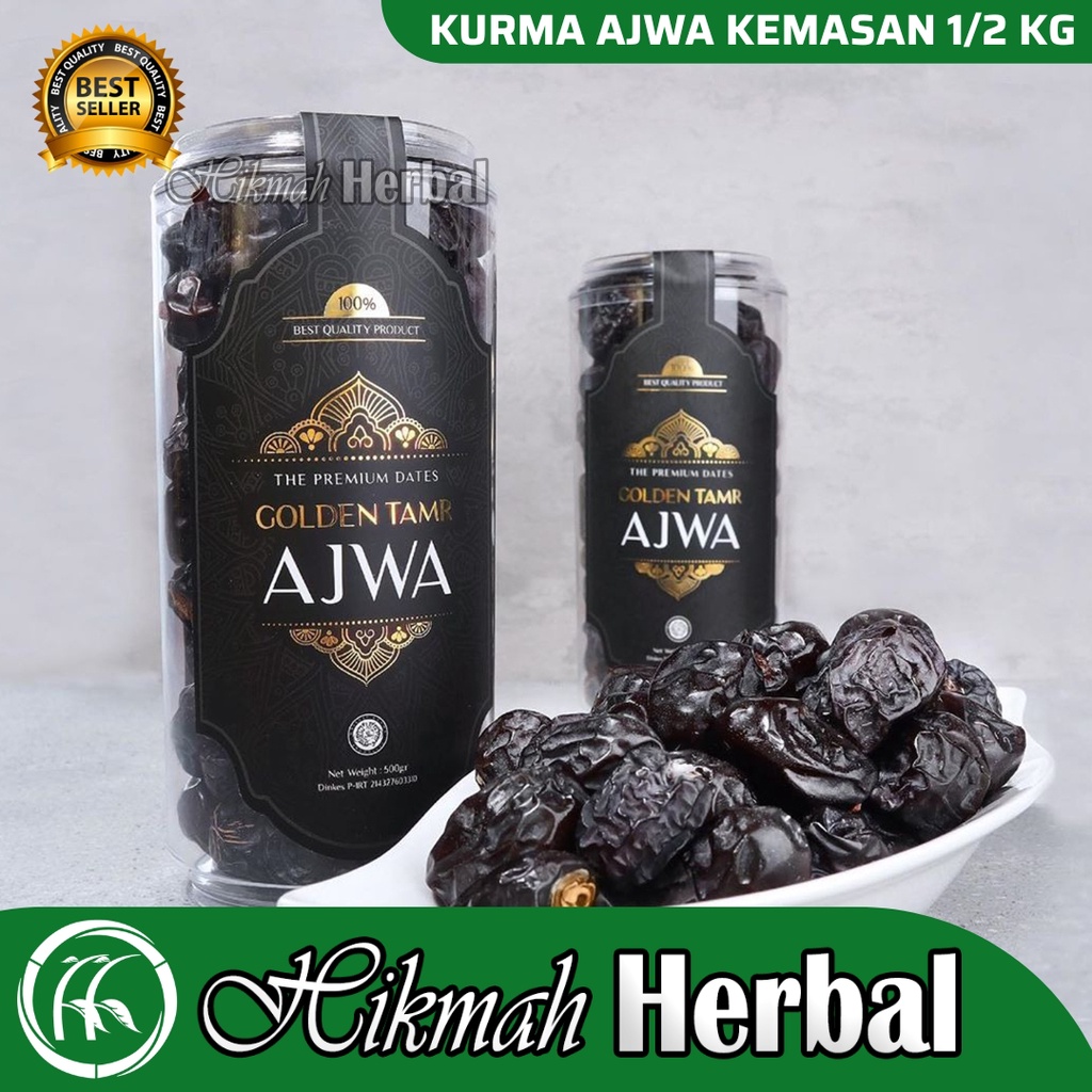 

Kurma Ajwa (Kurma Nabi ) Asli Dan Murah Isi 1/2 Kg