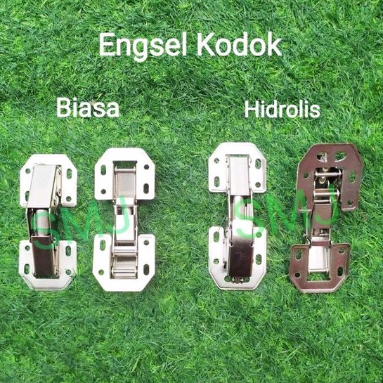 Engsel Kodok 4" Hidrolis / Biasa (Non Hidrolis) Free Skrup - Per Pasang