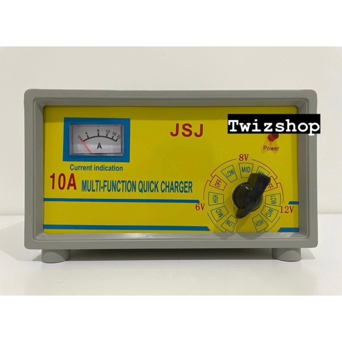 Charger Aki Otomatis 6V-12V 10A / Charger Aki Motor Mobil 10 Ampere