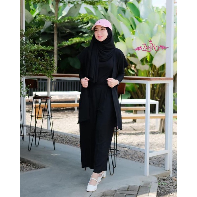 Set Outer Nagita dan Etnik jadul Zahin cringkel katun model terbaru remaja kekinian Viral best fashion modis hangout style