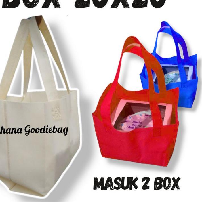 

PJX170 Tas Spundbond Lipat Samping Bok Hajatan Kotak Nasi 20X20 |
