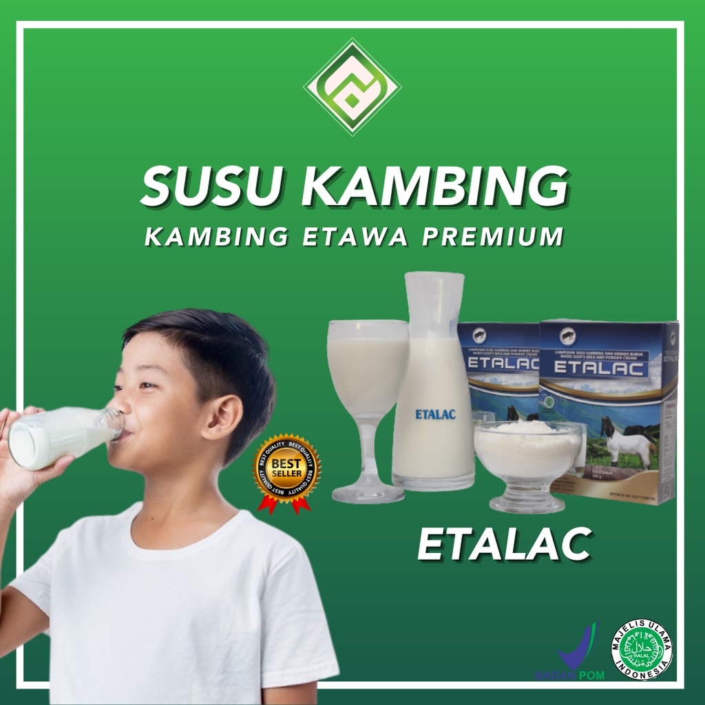 

ETALAC Original Susu kambing etawa 200g Susu Kambing Etawa Asli Original Provit & Krimer Bubuk Solusi Atasi Masalah Pernapasan / Asma / Kolesterol Tinggi