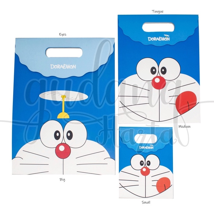 Paper Bag Doraemon Tas Kado Motif Kartun Jepang Blue Cat Unik Goodie Bag Lucu GH 507120