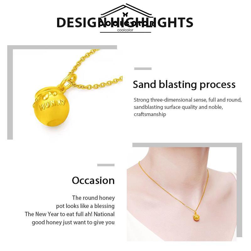 COD❤️Kalung Winnie-the-Pooh Alloy Bahan Kartun Lucu Korea Gaya Aksesori Fashion- cl