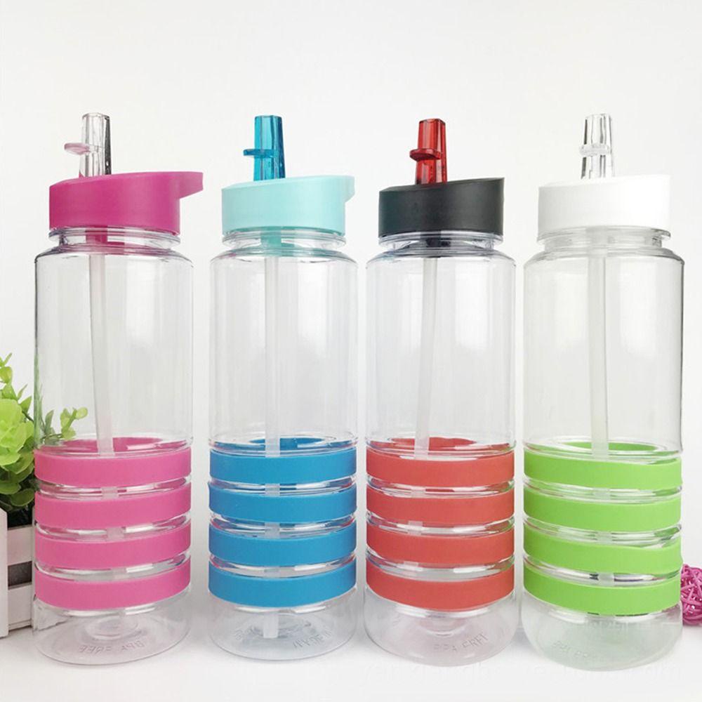 Solighter Sports Water Bottle Kapasitas Besar Dengan Sedotan Flip Top Botol Anti Bocor