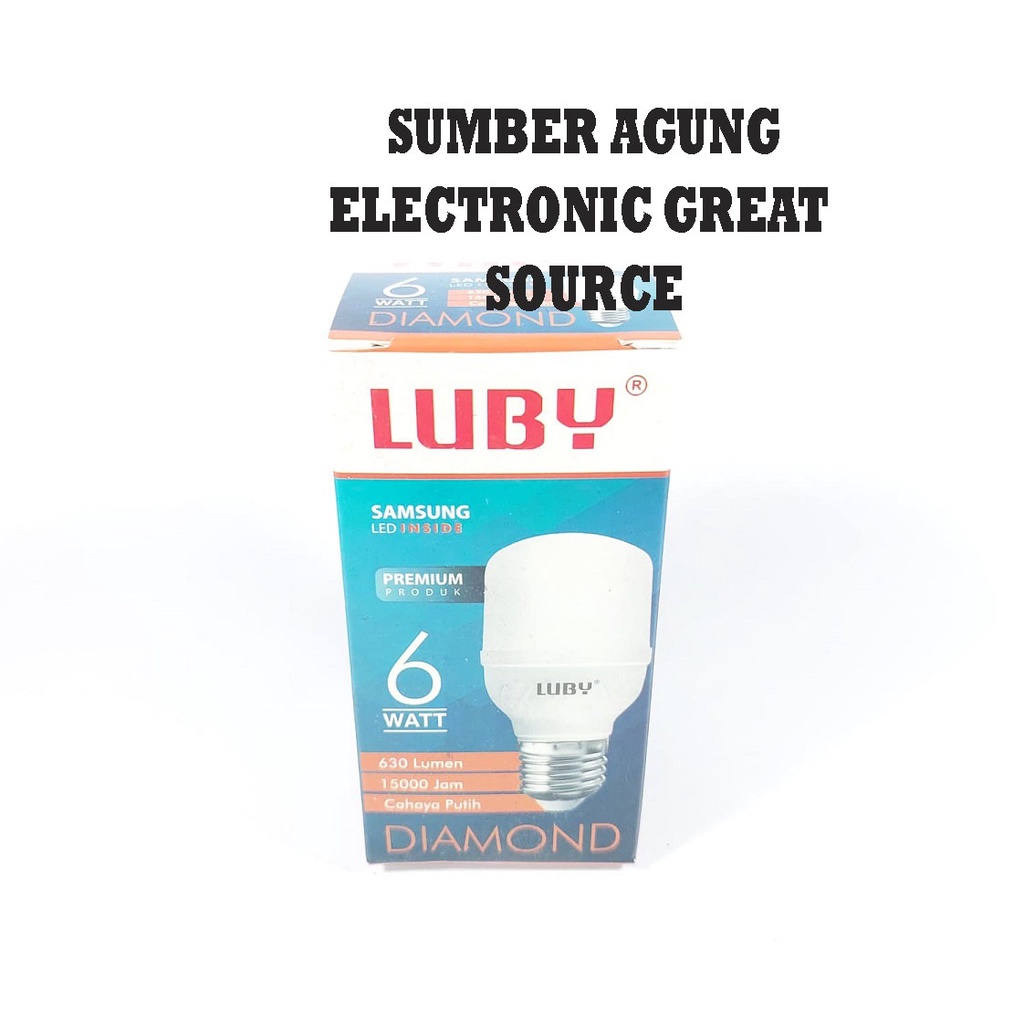 Luby Diamond 6W Lampu LED Samsung Inside 6 Watt 630Lumen Super Terang