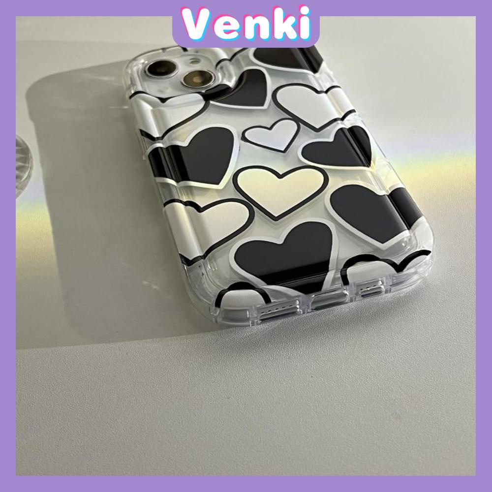 Case For iPhone 14 Pro Max TPU Soft Jelly Airbag Clear Case Stars and Hearts Case Camera Protection Shockproof For iPhone 14 13 12 11 Plus Pro Max 7 Plus X XR