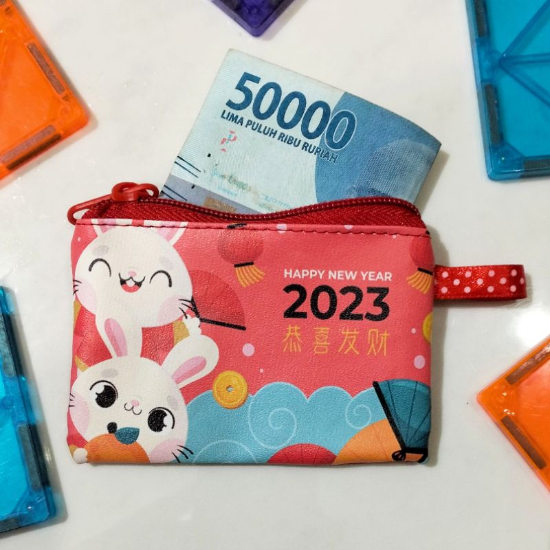 Dompet Angpao Kerbau Kotak Dompet Imlek 2023 Amplop Angpao Dompet Koin Dompet 3D Kerbau Kelinci