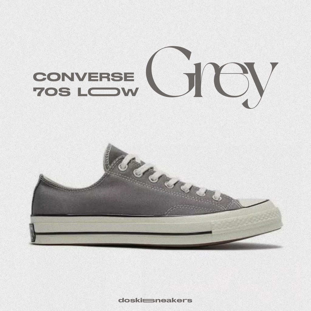 (COD) Converse 70S OX Low Grey White 100% Original Sneakers Casual Pria Wanita Sepatu Ori Murah Sepa