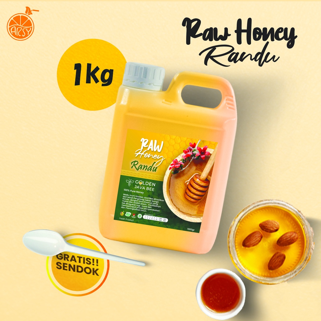 ( 1 Kg ) Raw Honey Randu / Madu Murni Randu