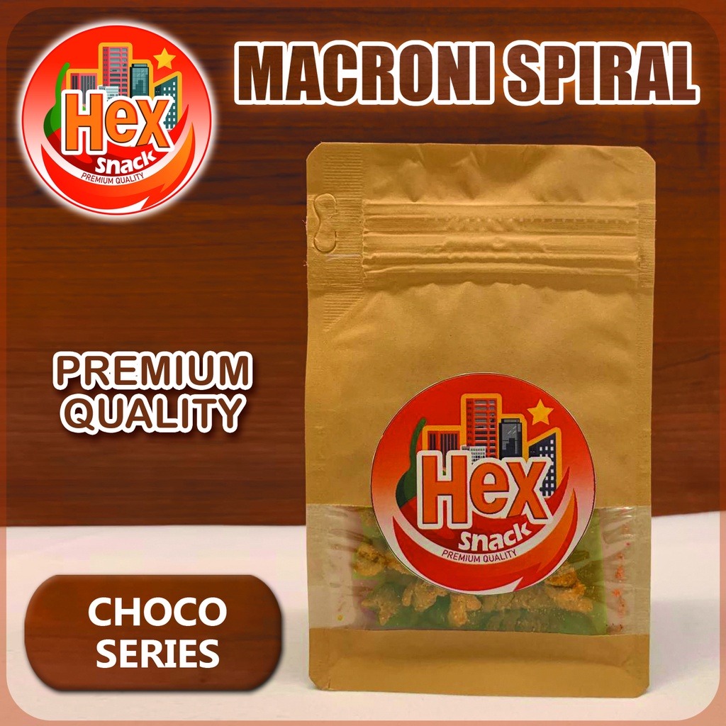 

Makaroni Spiral Coklat Premium 300gr - Hex Snack